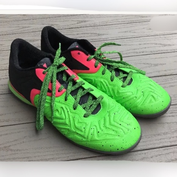 neon indoor soccer shoes